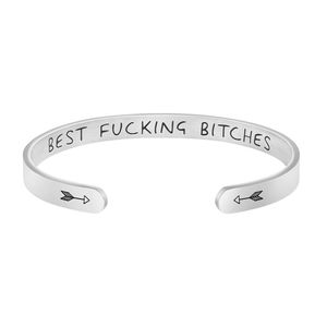 Joycuff Hidden Message Friendship Cuff Silver Adjustable Bracelet
